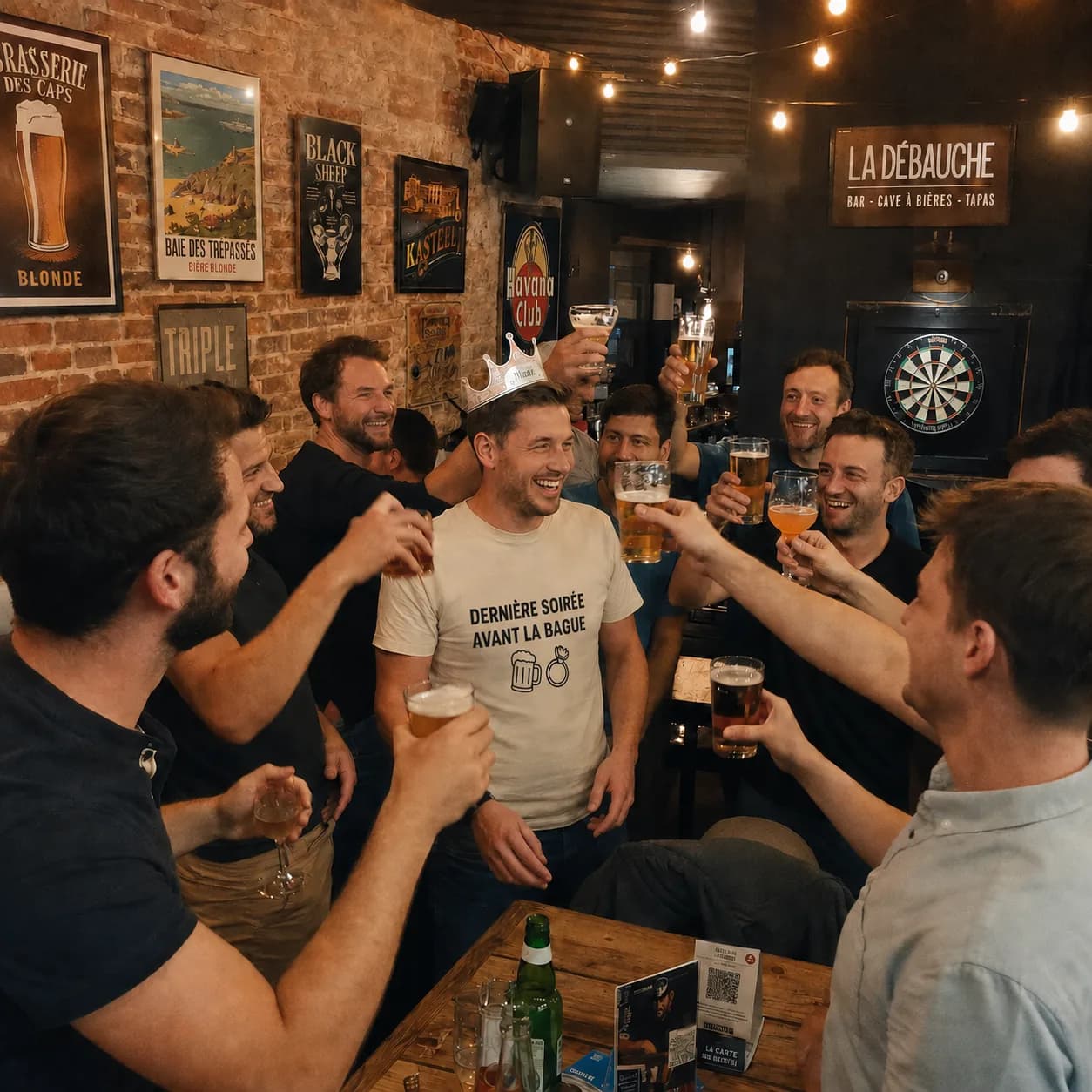 Groupe d’amis pendant un week-end, avec des dépenses à partager